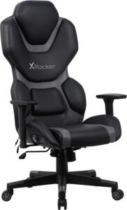 X Rocker Zeta PC Office Gaming Chair 27.36 x 27.56 x 48.43 Black Gray